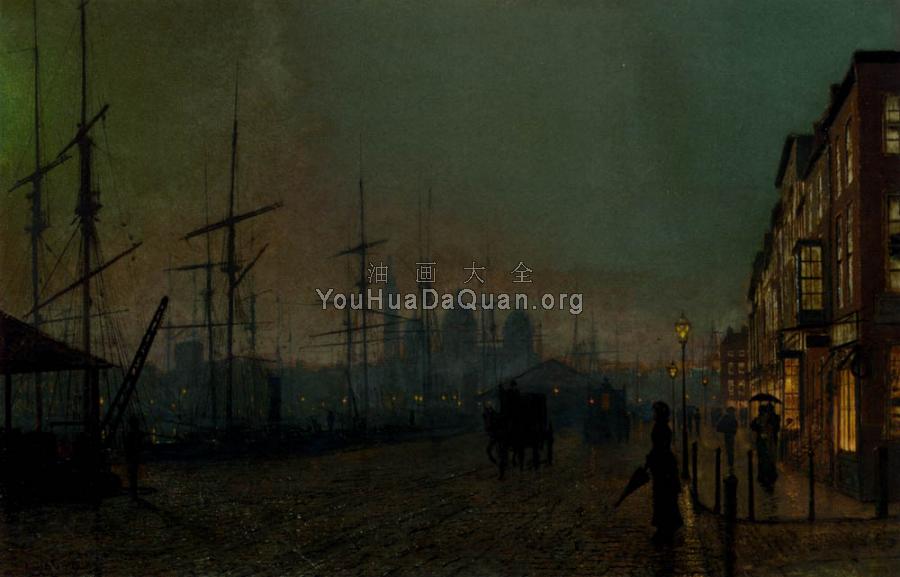 Humber Dockside Hull - 约翰·阿特金森·格里姆肖